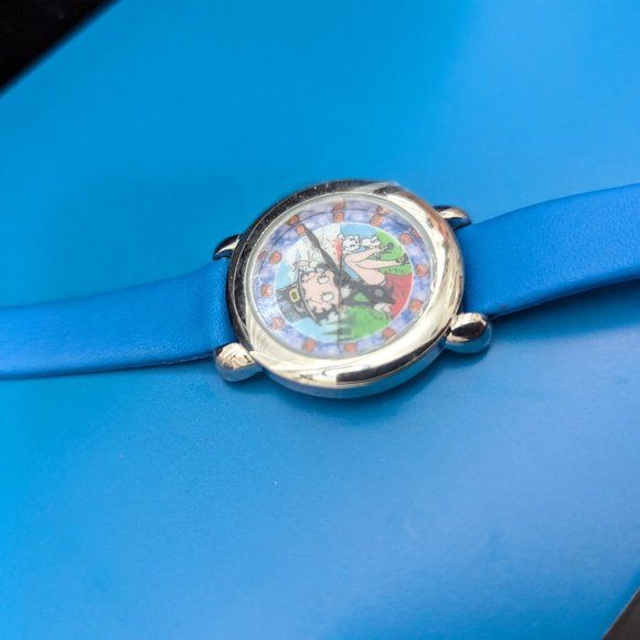 Vintage Betty Boop and Dog Fancy Blue wrist band Working - Picture 3 of 8